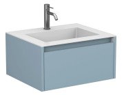 Тумба Miraggio Uno із раковиною Erica 600 МДФ блакитний 8815016