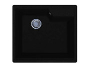 Мойка для кухни Miraggio Lisa 55,8х49,8 см кварцевый песок Mirastone черный 0002238
