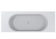 Ванна из искусственного камня Miraggio Layla SC 240x92 см обрезка по длинной стороне Mirasoft Technology белый 8814297