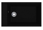 Миття для кухні Miraggio Lagoon 76х46 см кварцовий пісок Mirastone чорний 0002085