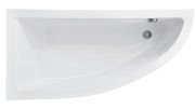 Ванна акрилова Besco Praktika 140х70 см лівостороння глянсовий білий WAP-140-NL