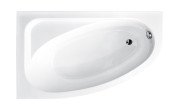 Ванна акриловая Besco Cornea 140х80 см левосторонняя глянцевый белый WAC-140-NL