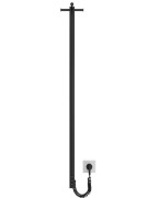 Електрична рушникосушарка Mario Рей Кубо-І 1100x30/130 TR чорний мат 4820258982943