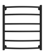 Водяной полотенцесушитель Mario Классик 600x530/500 черный матовый 4820258983087