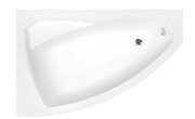 Ванна акрилова Besco Rima 160х100 см лівостороння глянсовий білий WAR-160-NL