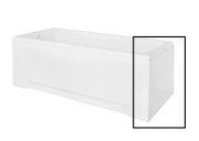 Панель для ванни Besco універсальна збоку 75х52 см санітарний акрил глянсовий білий OAW-75-52