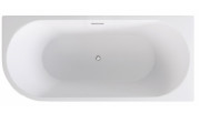 Ванна акриловая Besco Zoya 170х80 см правосторонняя с сифоном клик-клак хром глянцевый белый #WAS-170-ZP