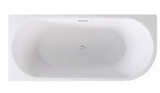 Ванна акрилова Besco Zoya 170х80 см лівостороння з сифоном клік-клак хром глянсовий білий #WAS-170-ZL