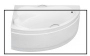 Панель для ванни Besco Ada 160 см санітарний акрил глянсовий білий OAA-160-NS