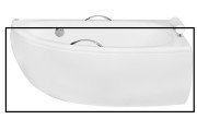Панель для ванни Besco Milena 150 см права санітарний акрил глянсовий білий OAM-150-NP