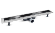 Желоб водосточный Besco Virgo Duo 90 см стекло черный OL-90-VBL