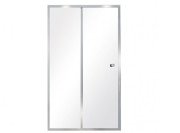 Душові двері Besco Duo Slide 110х195 см розсувна глянсовий хром/прозоре скло DDS-110