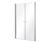Душевая дверь Besco Sinco Due 80х195 см распашная глянцевый хром/прозрачное стекло DSD-80