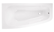Ванна акриловая Besco Luna 150х80 см левосторонняя глянцевый белый #WAL-150-NL
