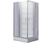 Душова кабіна Besco Modern 80х80 см профіль хром/скло графітове MK-80-165-G