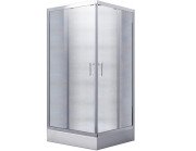 Душова кабіна Besco Modern 90х90 см профіль хром/скло прозоре MK-90-165-C