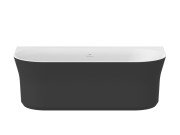 Ванна акрилова Ravak Ypsilon Wall 178x86 см білий/чорний XC00100057