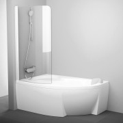 Шторка для ванни Ravak CVSK1 Rosa 140/150 L прозоре скло/білий матовий 7QLM0E00Y1