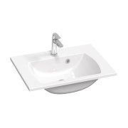 Раковина для ванної кімнати Ravak Classic Slim 60х45 см литий мармур білий XJX01160004