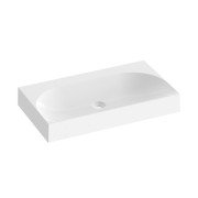 Раковина для ванної Ravak Lite 80х45 см литий мармур білий XJX01380001