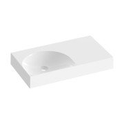 Раковина для ванної Ravak Lite 80х45 см R литий мармур білий XJXP1380000