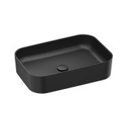Раковина для ванної кімнати Ravak Ceramic Slim R 55х37 см кераміка чорний матовий XJX0D155001