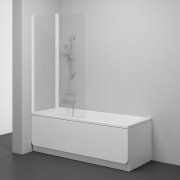 Шторка для ванны Ravak CVS2-100 L прозрачное стекло/белый матовый 7QLA0E00Z1