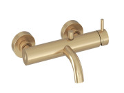 Смеситель для ванной Ravak Espirit настенный однорычажный золото матовое X070603