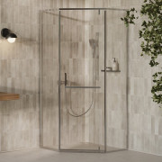 Душевой уголок Ravak X-Point Slim XPSHP3-100 профиль полированный алюминий стекло transparent X335A0C0FZ1