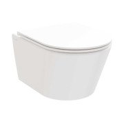 Підвісний унітаз Ravak Life RimOff 36х50 см з сидінням кераміка білий X01951