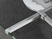 T-подібне з'єднання для душової кабіни Ravak Walk-In метал полірований алюміній GWD01000C001