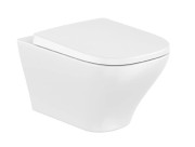 Унитаз подвесной Roca Airos Vortex 35,5х53 см с крышкой soft-close керамика белый A34HC10000