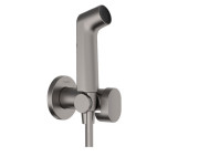 Гігієнічний душ Hansgrohe Bidette 1jet S із шлангом та тримачем чорний матовий хром 29230340