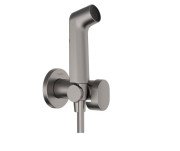 Гигиенический душ Hansgrohe Bidette 1jet S со шлангом и держателем черный матовый хром 29230340