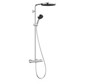 Душова стійка Hansgrohe Pulsify S Puro Showerpipe 260 1jet EcoSmart з термостатом хром 24237000