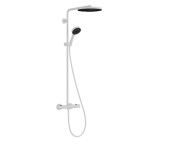 Душевая стойка Hansgrohe Pulsify S Puro Showerpipe 260 1jet EcoSmart с термостатом белый матовый 24237700