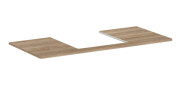 Столешница под раковину Hansgrohe Xelu Q 118х55 см с вырезом натуральный дуб 54096230