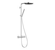 Душова стійка Hansgrohe Pulsify S Puro Showerpipe 260 1jet EcoSmart з термостатом хром 24223000