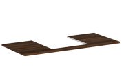Стільниця під раковину Hansgrohe Xelu Q 118х55 см із вирізом темний горіх 54096630