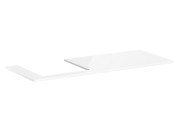 Стільниця під раковину Hansgrohe Xelu Q 136х55 см виріз зліва білий глянсовий 54097050