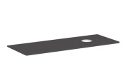 Столешница под раковину Hansgrohe Xelu Q 136х55 см вырез справа ДСП матовый серый 54117910