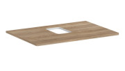 Столешница под раковину Hansgrohe Xelu Q 78х55 см с вырезом ДСП натуральный дуб 54120230
