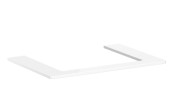 Столешница Hansgrohe Xelu Q 78х55 см с вырезом под раковину 60 см ДСП белый глянцевый 54109050