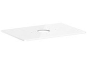 Столешница под раковину Hansgrohe Xelu Q 78х55 см с вырезом ДСП белый глянцевый 54113050