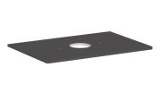 Столешница под раковину Hansgrohe Xelu Q 78х55 см с вырезом ДСП матовый серый 54113910