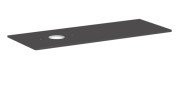 Столешница под раковину Hansgrohe Xelu Q 136х55 см вырез слева ДСП матовый серый 54116910