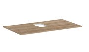 Столешница под раковину Hansgrohe Xelu Q 98х55 см с вырезом ДСП натуральный дуб 54121230