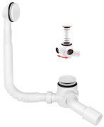 Злив-перелив для ванни McAlpine клік-клак білий глянсовий HC2600CL-WH