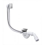 Злив-перелив для ванни McAlpine автомат преміум квадратний хром HC31SQ-CBS1