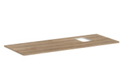 Столешница под раковину Hansgrohe Xelu Q 136х55 вырез справа ДСП натуральный дуб 54124230
